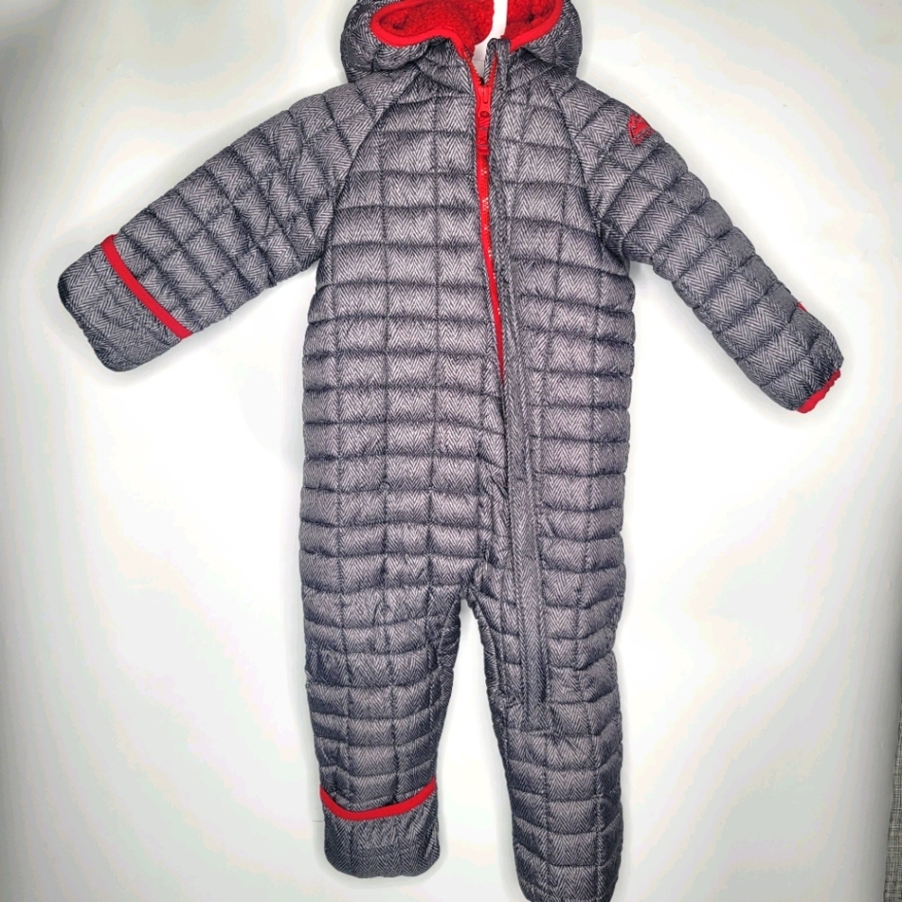 Snozu Gray Red snowsuit padded jacket coat 2T